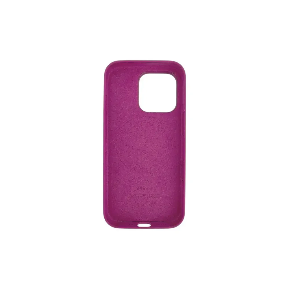 APPLE iPhone 16 Pro Silicone Case with MagSafe in Fuchsia